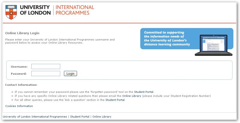 How do I login?  The Online Library