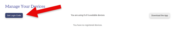Manage devices page