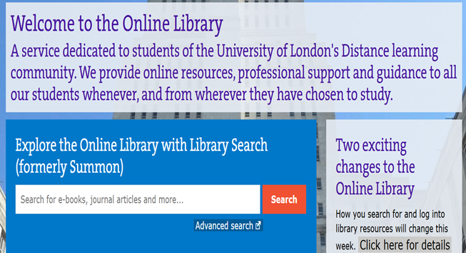 Welcome to the Online LIbrary 