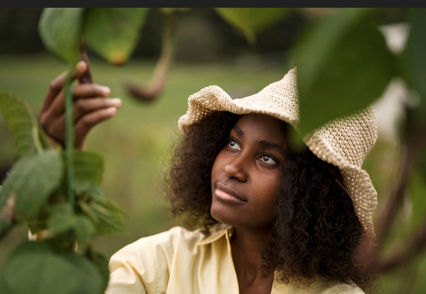 young black women in nature