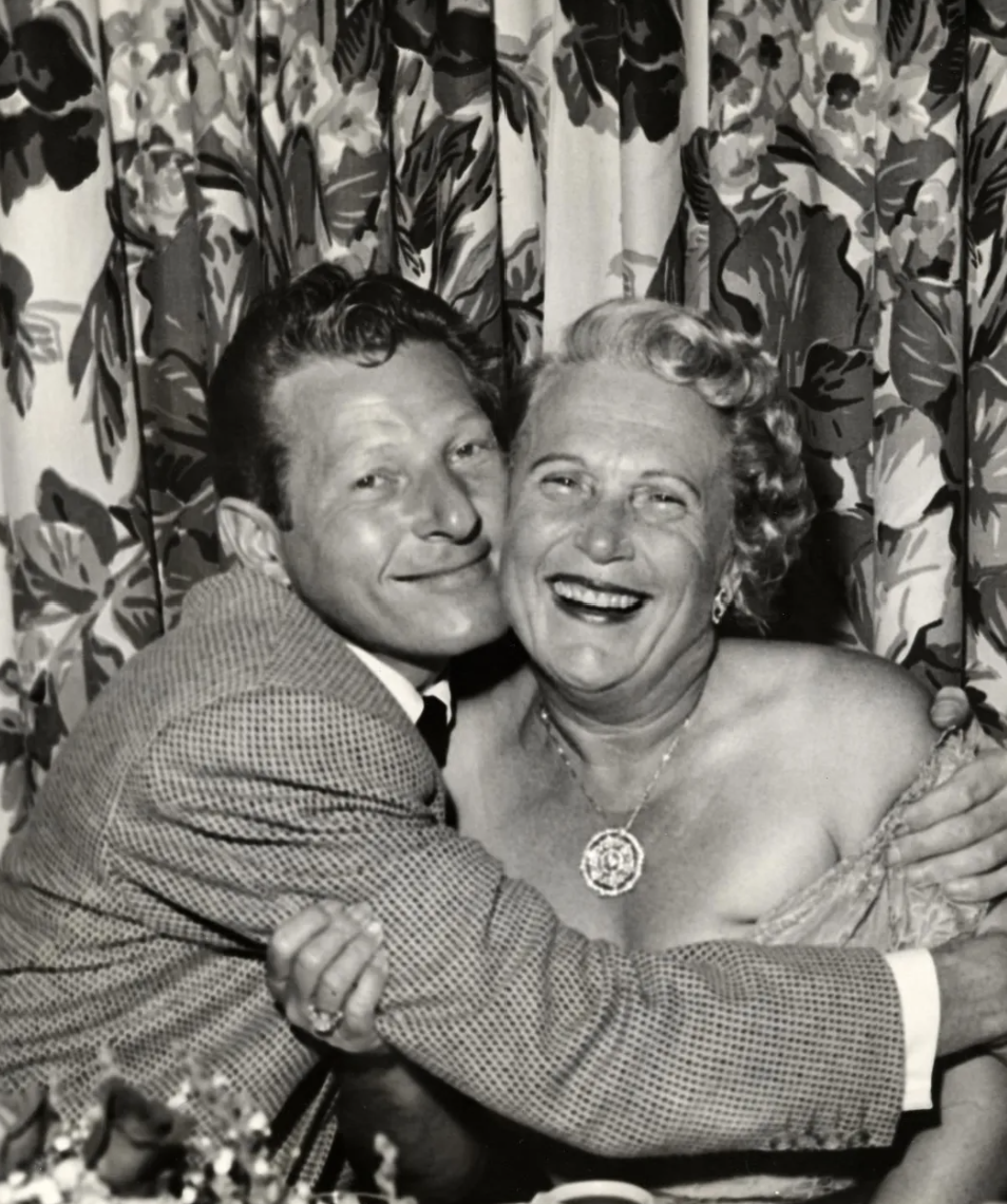 Actor Danny Kaye and Jennie Grossinger 