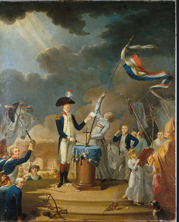 Lafayette leading the Oathe